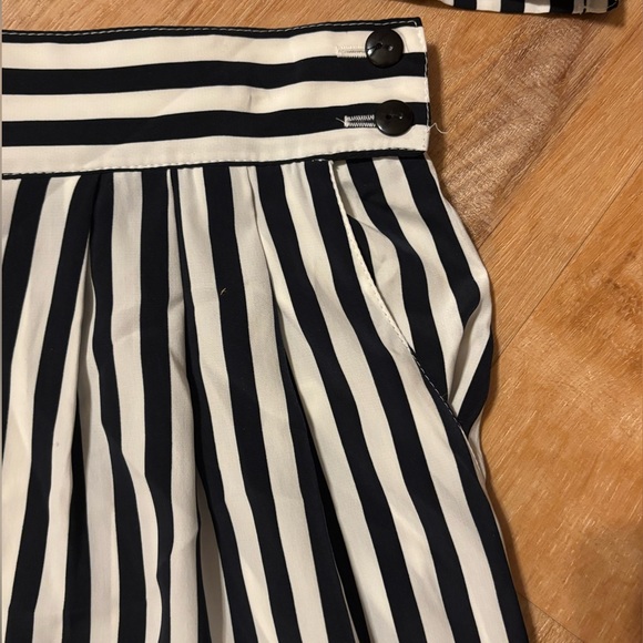 lounge set Black and White striped Boston Traveler size 14 VINTAGE **2 for 20** - Picture 2 of 5